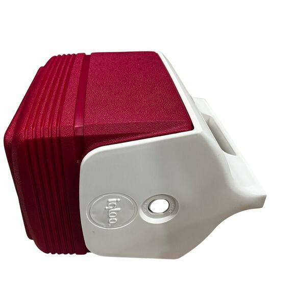 Vintage Igloo Mini Mate Red White Lunch Box Cooler - Picture 8 of 9